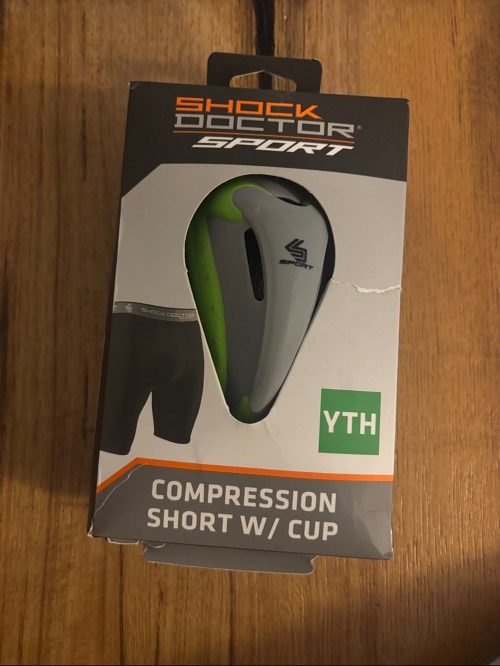 New in box Shock Doctor Sport Compression Short with Cup size youth